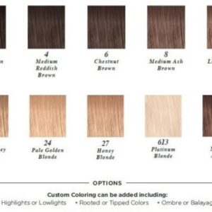 HEH wigs color chart - House of European Hair