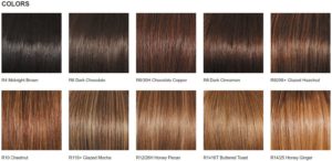Gilded 18 by Raquel welch Color Chart