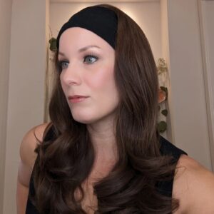 *Encelia Headband Wigs Luxury Synthetic (European Human Hair Replica) 100% Hand-Tied 12" X/S Petite - Image 7