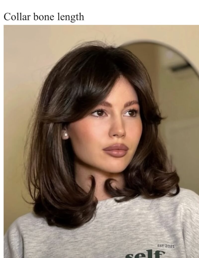 Encelia Remy 12" Mid-Length 100% Hand-Tied HH Full Lace Front wig - Small - Image 3