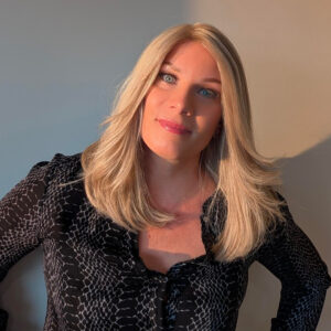 Encelia 12" Italian Bob 100% Hand-Tied Luxury Synthetic (European Human Hair Replica) Full Lace Front wig - Medium - Image 13
