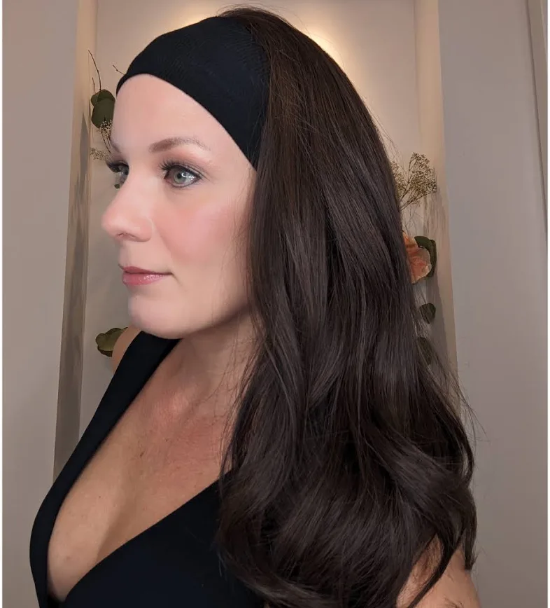**SPARX Headband Wigs Luxury Synthetic (European Human Hair Replica) 100% Hand-Tied
