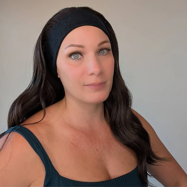 **SPARX Headband Wigs Luxury Synthetic (European Human Hair Replica) 100% Hand-Tied - Image 5