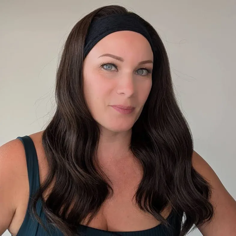 **SPARX Headband Wigs Luxury Synthetic (European Human Hair Replica) 100% Hand-Tied - Image 6
