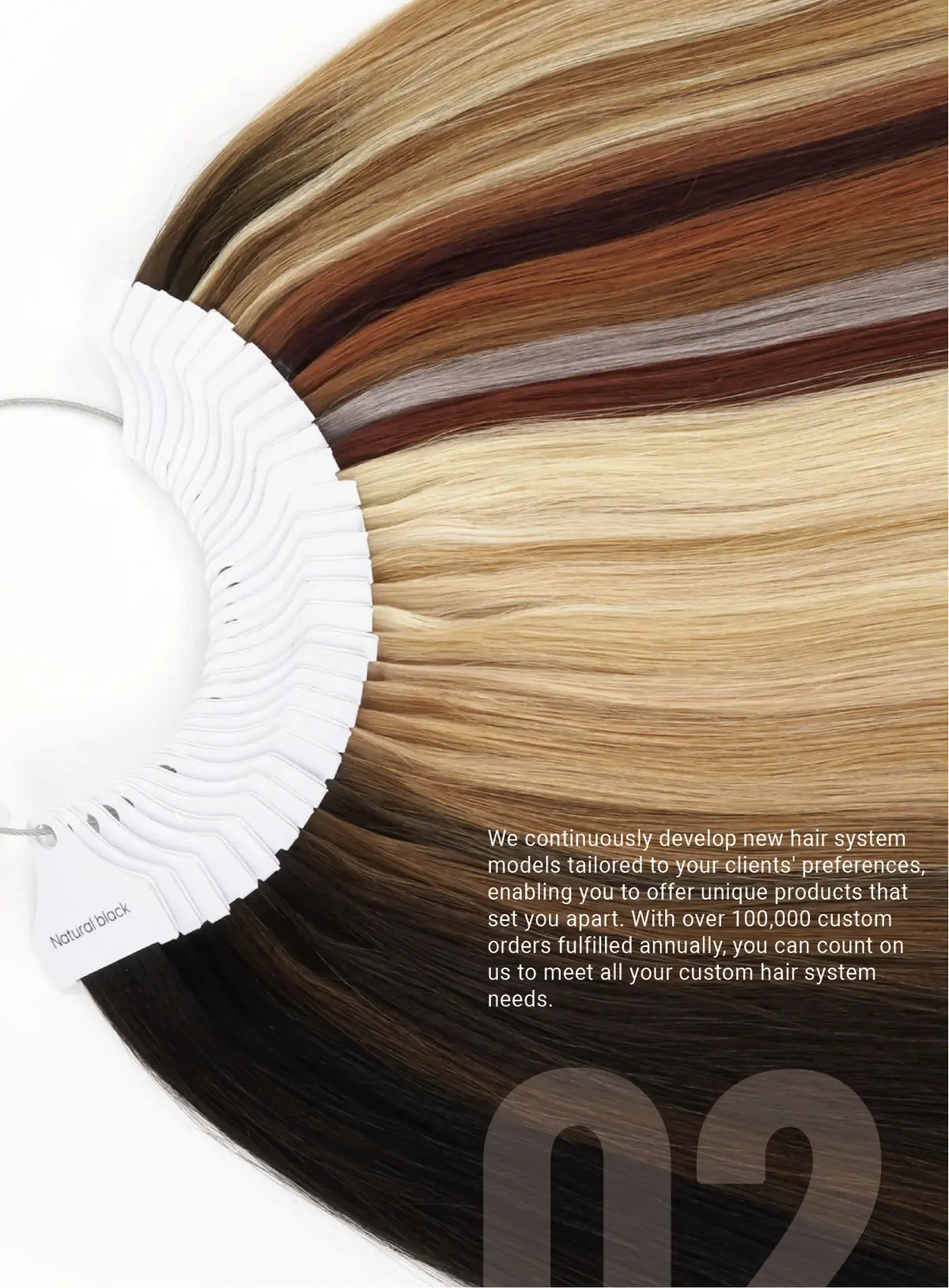NewTimes Men’s Hair System Color Ring With 99 Colors (Loaner) - Image 2