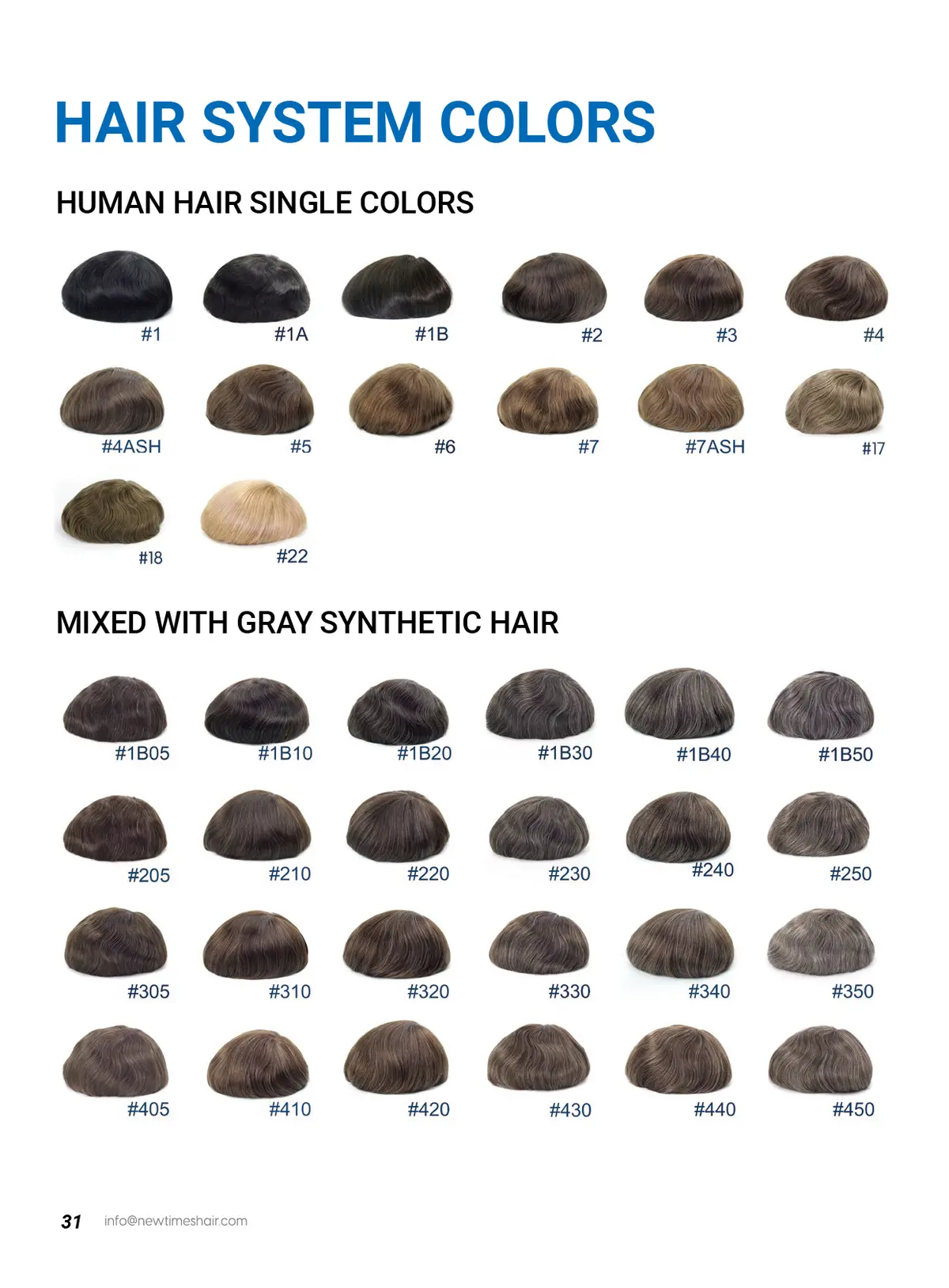 NewTimes Men’s Hair System Color Ring With 99 Colors (Loaner) - Image 3